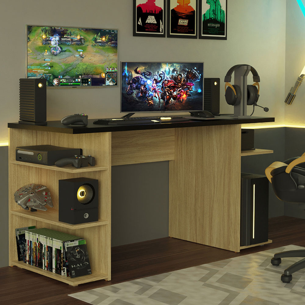 Madesa Gaming Engineered Wood Computer Desk Madesa IN