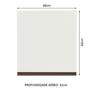 
                  
                    Load image into Gallery viewer, Madesa Reims 60 cm 1-Door Wall Cabinet - White
                  
                