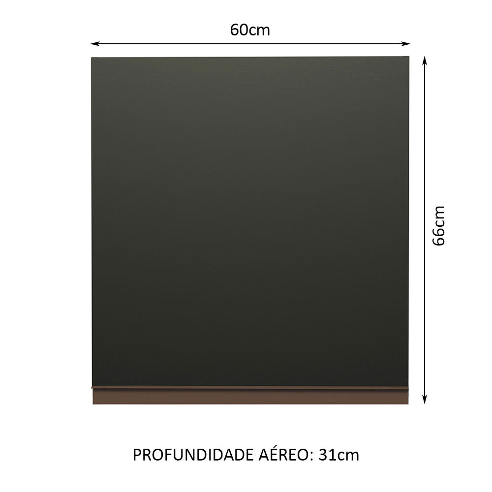 
                  
                    Load image into Gallery viewer, Madesa Reims 60 cm 1-Door Wall Cabinet - Black
                  
                