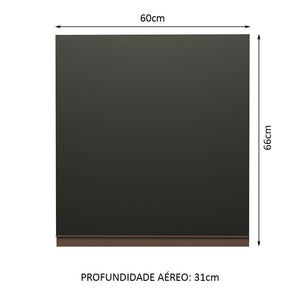 
                  
                    Load image into Gallery viewer, Madesa Reims 60 cm 1-Door Wall Cabinet - Black
                  
                