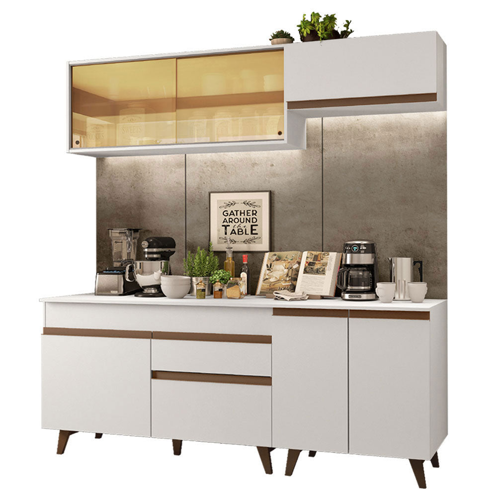 
                  
                    Load image into Gallery viewer, Complete Kitchen Madesa Reims 190001 with Cabinet and Counter – White
                  
                