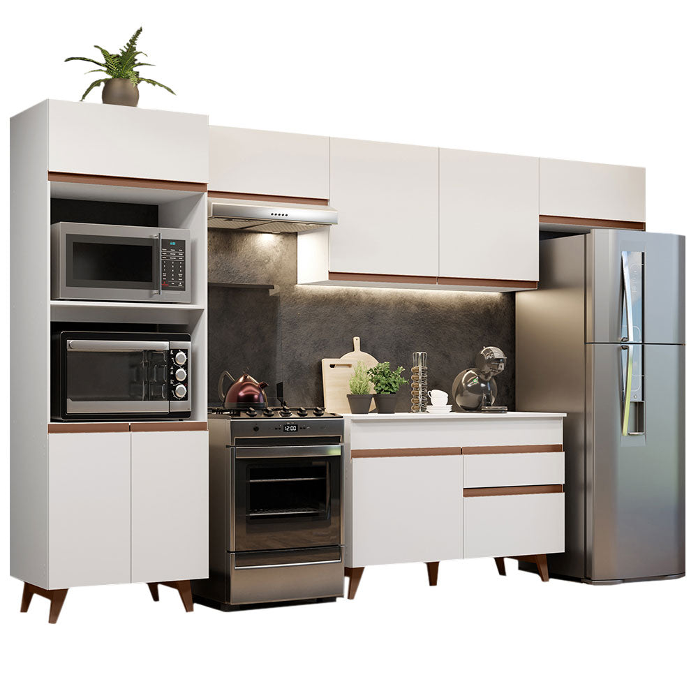 
                  
                    Load image into Gallery viewer, Complete Kitchen Madesa Reims 330001 with Cabinet and Counter – White
                  
                