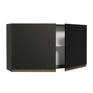 
                  
                    Load image into Gallery viewer, Madesa Reims 120 cm 2-Door Wall Cabinet – Black
                  
                