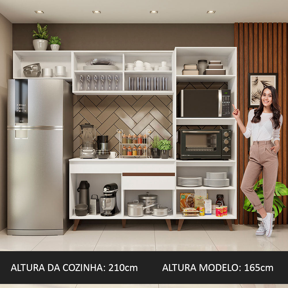 
                  
                    Load image into Gallery viewer, Complete Kitchen Madesa Reims 260001 with Cabinet and Countertop – White
                  
                