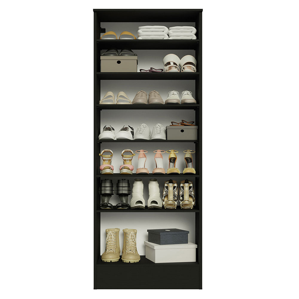 
                  
                    Load image into Gallery viewer, Madesa Isis 1-door shoe rack with 1 Mirror - Black
                  
                