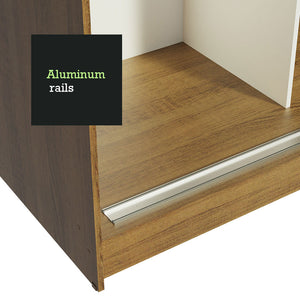
                  
                    Load image into Gallery viewer, Madesa Reno Double Wardrobe 3 Sliding Doors with 2 Mirrors - Rustic
                  
                
