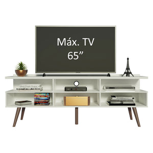 
                  
                    Load image into Gallery viewer, MADESA TV Stand with 3 Doors, for TVs up to 65 Inches, Wood, 160 W x 58 H x 36 D Cm - White
                  
                