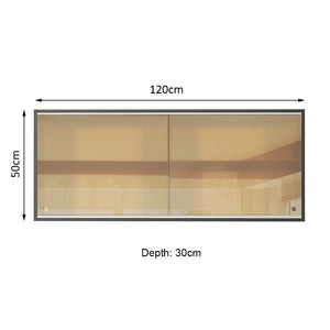 
                  
                    Load image into Gallery viewer, Madesa Glamy Vintage Wall Cabinet – Black
                  
                