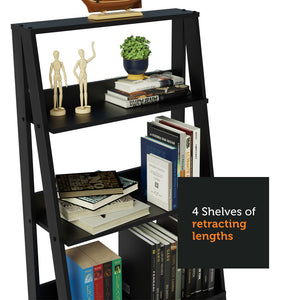
                  
                    Load image into Gallery viewer, Madesa Ladder Shelf Engineered Wood Open Book Shelf
                  
                